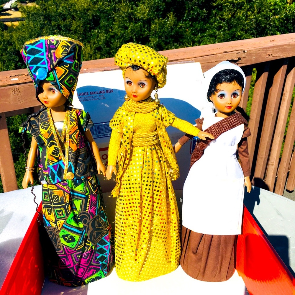 3 dolls beautiful African style